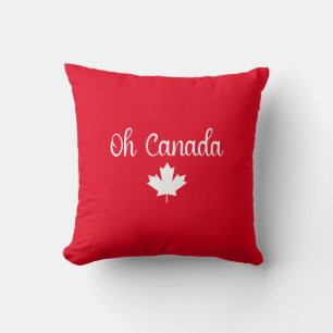 Oh Canada   Elegant  Maple Leaf Cushion
