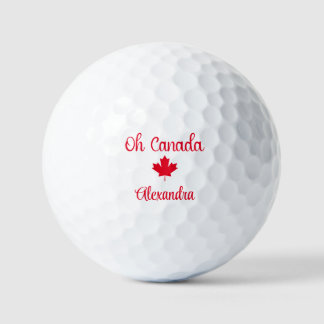 Oh Canada | Elegant  Maple Leaf Golf Balls