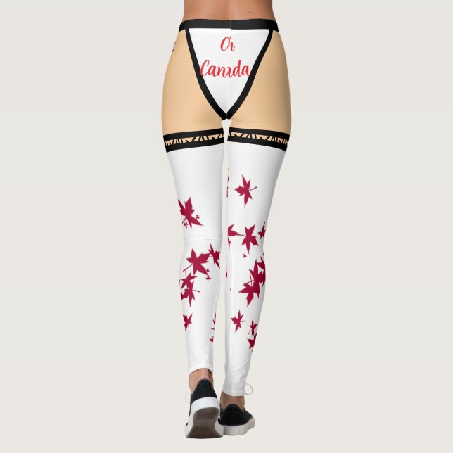 Oh Canada Illusion Leggings (Back)