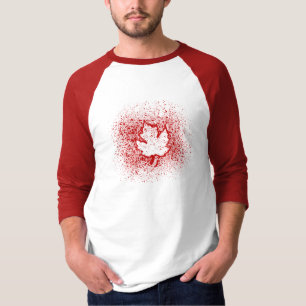 Oh, Canada! Red Graffiti Leaf T-Shirt