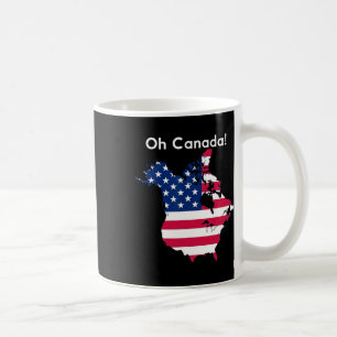 Oh Canada Shirt Map Of Usa Funny Trump 2025 1 Coffee Mug