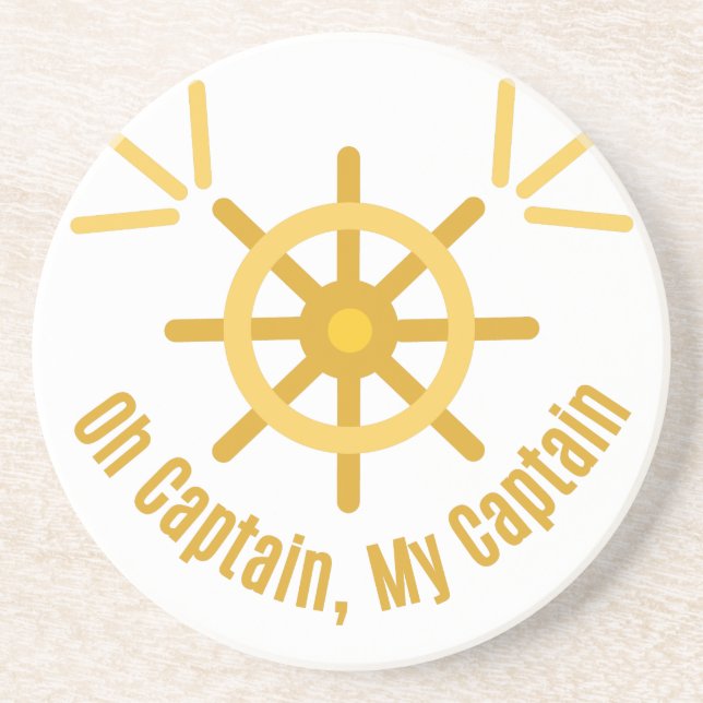 Oh Captain,My Captain Coaster (Front)