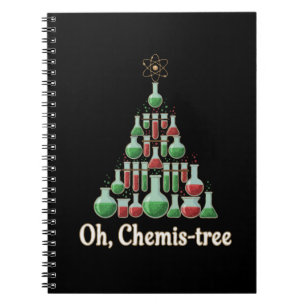 Oh Chemis-tree Funny Science Chemistry Christmas  Notebook