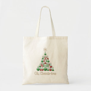 Oh Chemis-tree Funny Science Chemistry Christmas Tote Bag