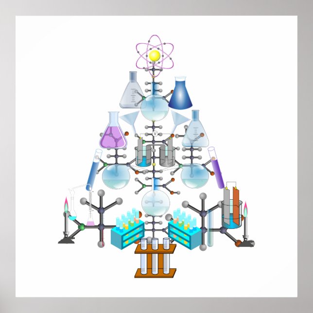 Oh Chemist Tree, Oh Christmas Tree Poster (Front)