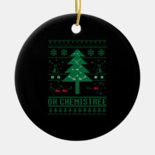 OH CHEMISTREE CERAMIC ORNAMENT