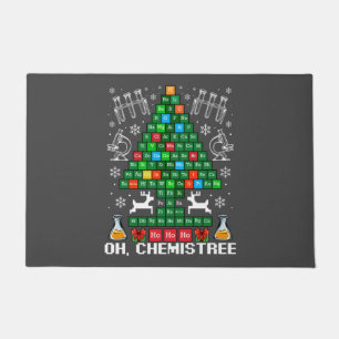 Oh Chemistree Christmas Chemistry Science Periodic Doormat