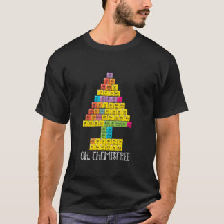 Oh Chemistree Christmas Chemistry Science Periodic T-Shirt
