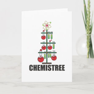 Oh Chemistree Christmas Chemistry Science teacher Card
