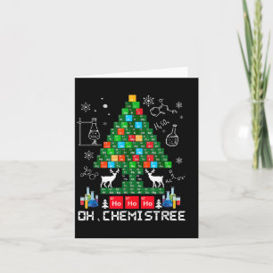 Oh Chemistree Christmas Tree Xmas Lights Chemistry Card