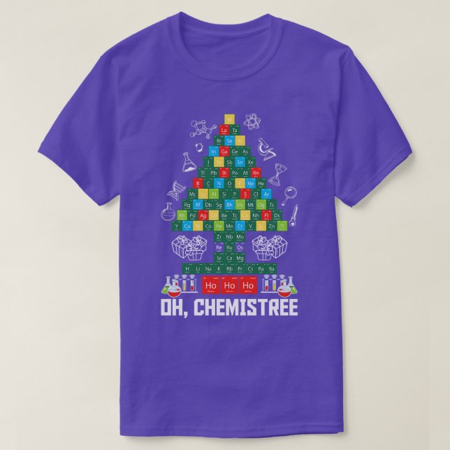 Oh Chemistree Funny Chemistry T-Shirt (Design Front)