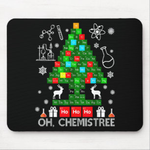 Oh Chemistree Scientist Chemical Christmas Xmas Te Mouse Pad