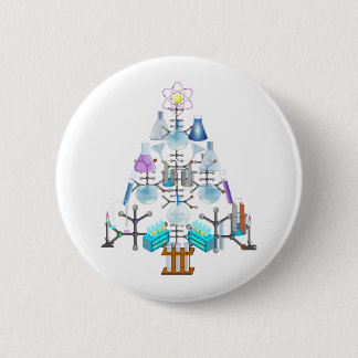 Oh Chemistry, Oh Chemist Tree 6 Cm Round Badge