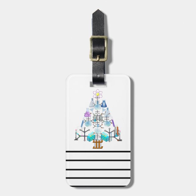 Oh Chemistry, Oh Chemist Tree Luggage Tag (Front Vertical)