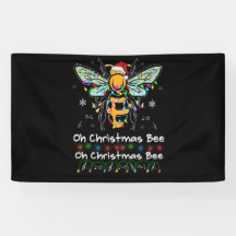 Oh Christmas Bee Bee Santa Hat Bee Light Christmas