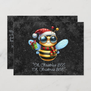 Oh, Christmas BEE, Oh, Christmas BEE Friendly BEE Postcard