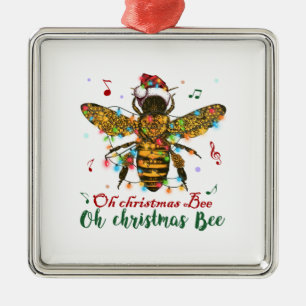 Oh Christmas Bee Oh Christmas Bee Light Metal Ornament