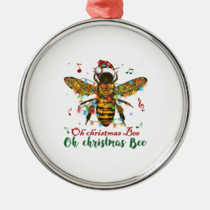 Oh Christmas Bee Oh Christmas Bee Light Metal Ornament