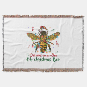 Oh Christmas Bee Oh Christmas Bee Light Throw Blanket