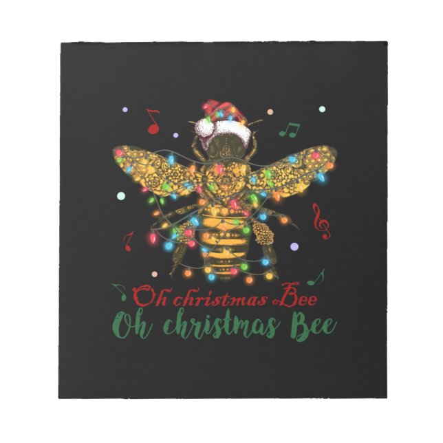 Oh Christmas Bee | Oh Christmas Bee Notepad (Front)