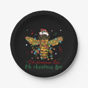 Oh Christmas Bee Oh Christmas Bee Paper Plate