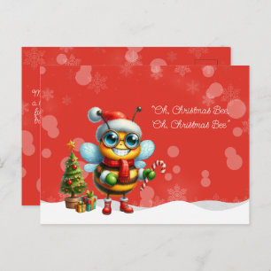 "Oh, Christmas BEE, Oh, Christmas BEE" Postcard