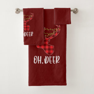 Oh Christmas Dear  Bath Towel Set