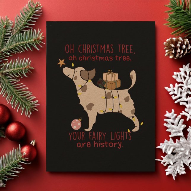 Oh Christmas Tree Bark Humbug Card (Creator Uploaded)