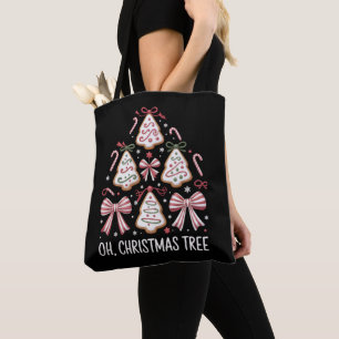 Oh Christmas Tree Cake Debbie Becky Jen Cake Lover Tote Bag