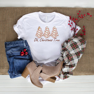 Oh Christmas Tree Cake Modern Holiday T-Shirt