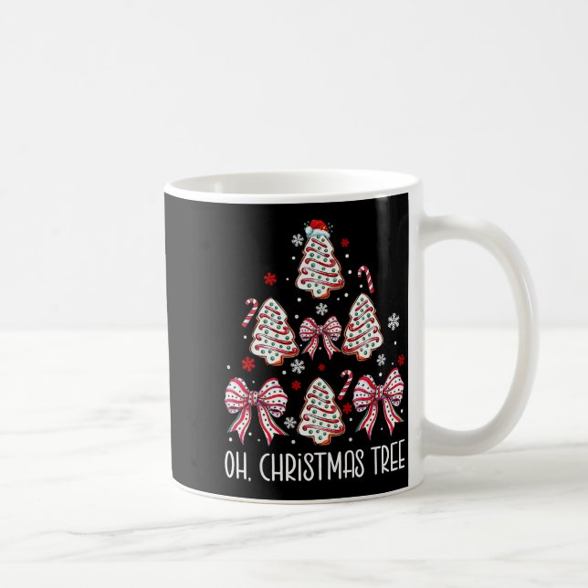 Oh Christmas Tree Cakes Debbie Becky Jen Cake Love Coffee Mug (Right)