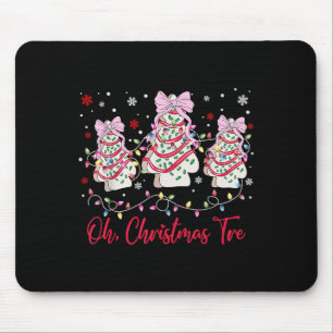 Oh Christmas Tree Cakes Debbie Becky Jen Snack Cak Mouse Pad