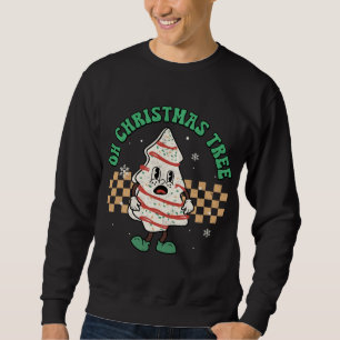 Oh Christmas Tree Cakes Debbie Becky Jen Xmas Paja Sweatshirt
