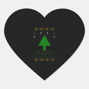Oh Christmas Tree Chemist black Heart Sticker