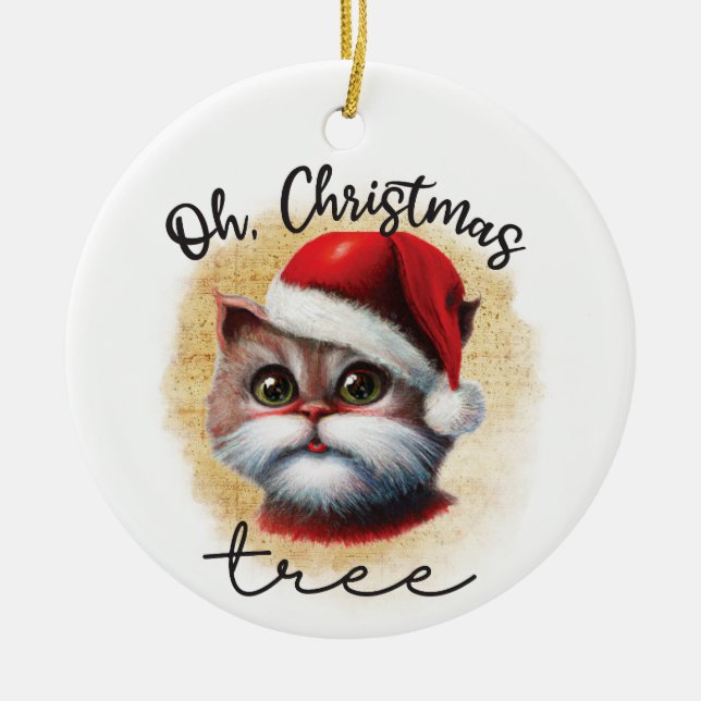 Oh Christmas Tree | Double Sided Ceramic Ornament (Front)