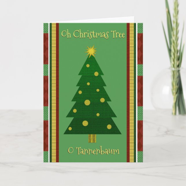 Oh, Christmas Tree greeting card (Front)