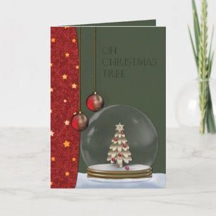 Oh christmas tree holiday card