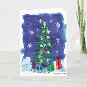 Oh Christmas Tree - Kids Art for CHOC Thank You Card