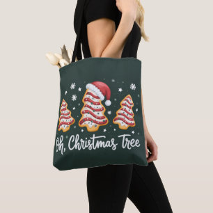 Oh, Christmas Tree Merry Christmas Debbie Cookie Tote Bag