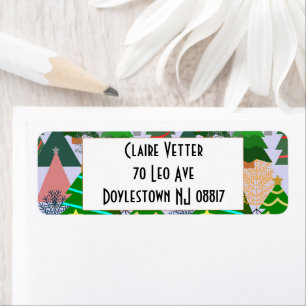 Oh Christmas Tree! Return Address Label