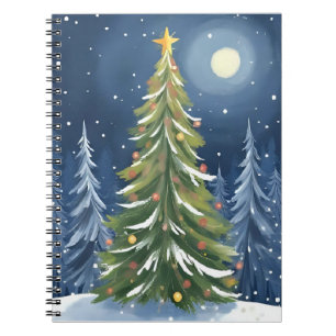 Oh Christmas Tree Snowy Winter Wonderland Notebook