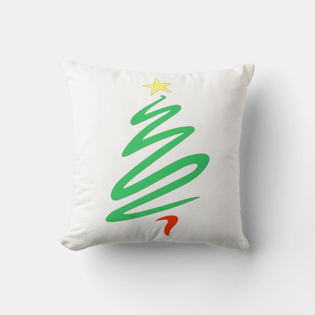 Oh Christmas Tree Throw Pillow (Front)