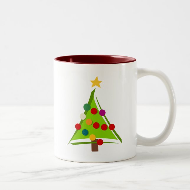 Oh Christmas Tree Tshirts and Gifts Two-Tone Coffee Mug (Right)