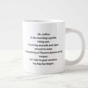 Oh coffee, large coffee mug