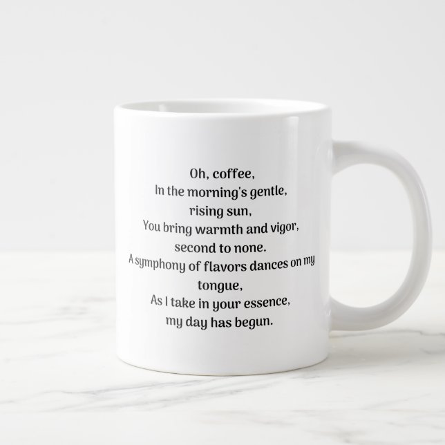 Oh coffee, large coffee mug (Right)