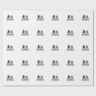 Oh Come Let Us Adore Him Christmas Book Design_1 Wrapping Paper