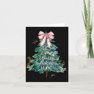 Oh Come Let Us Adore Him Christmas Uni G Small Mod Card