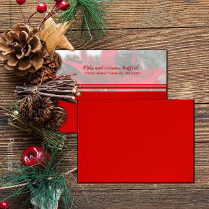 Oh Come Let Us Adore Him Floral Holiday Envelope