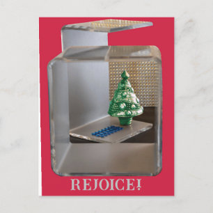 Oh Come Oh Come Emmanuel CHRISTMAS TREE Christian Postcard