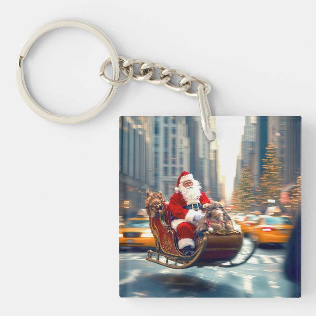 Oh Come On NYC! Key Ring (Front)